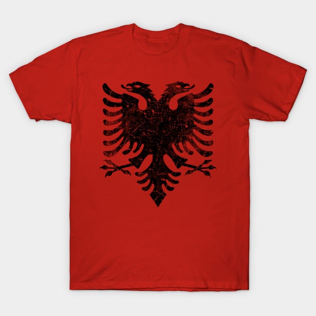 Albanian Eagle Vintage T-Shirt by Mila46